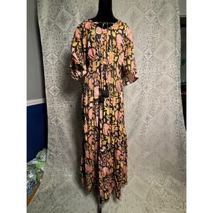 Soft Surroundings Romantic Draped Maxi Dress Size 14